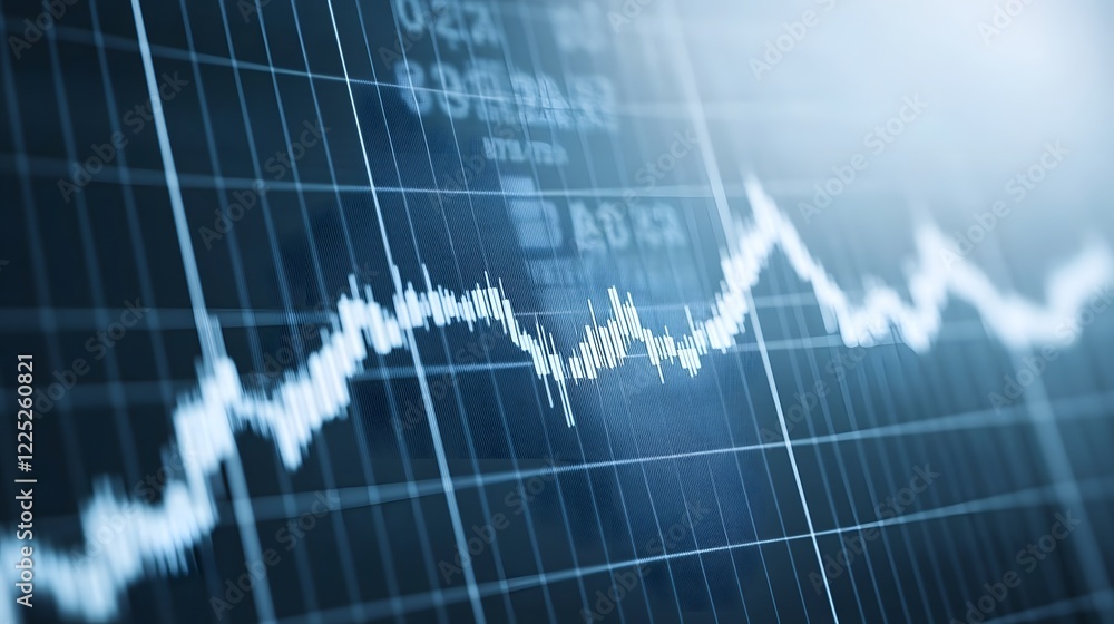 Futuristic Digital Finance Visualization with Dynamic Flowing Line Graph Futuristic Digital Finance Visualization with Dynamic Flowing Line Graph