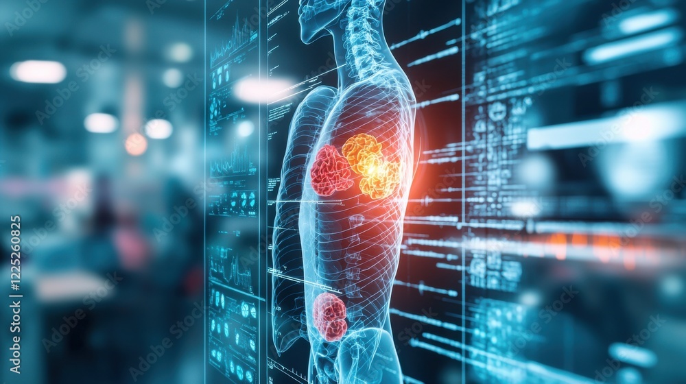 Futuristic X Ray Scan of Intelligent Human Body Anatomy and Organ System with Advanced Medical Technology Futuristic X Ray Scan of Intelligent Human Body Anatomy and Organ System with Advanced Medical Technology