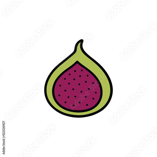 illustration of an apple with drops