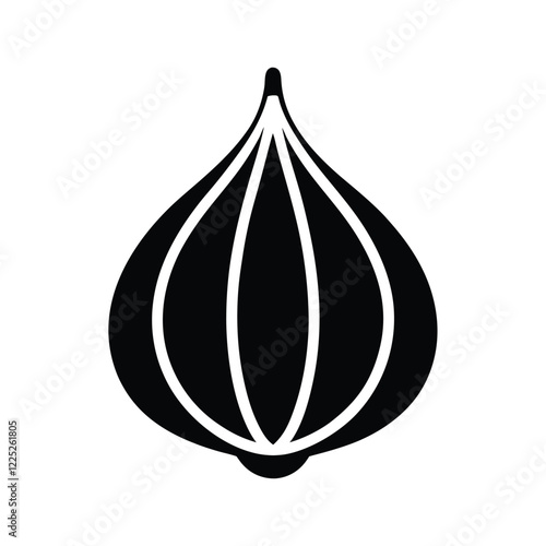 onion isolated on white