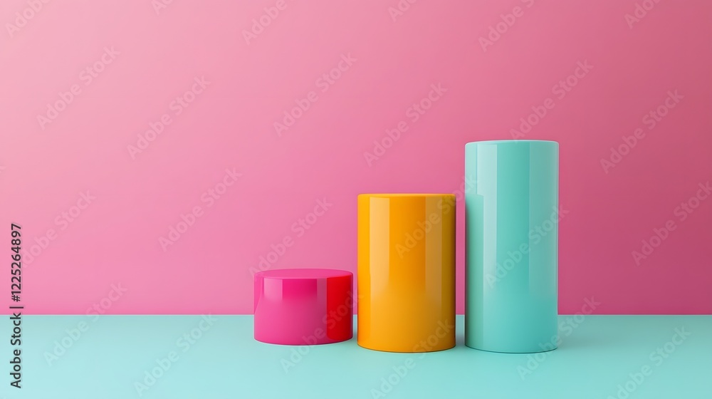 3D Financial Valuation Model Showing Dividend Payment Analysis for Business Planning