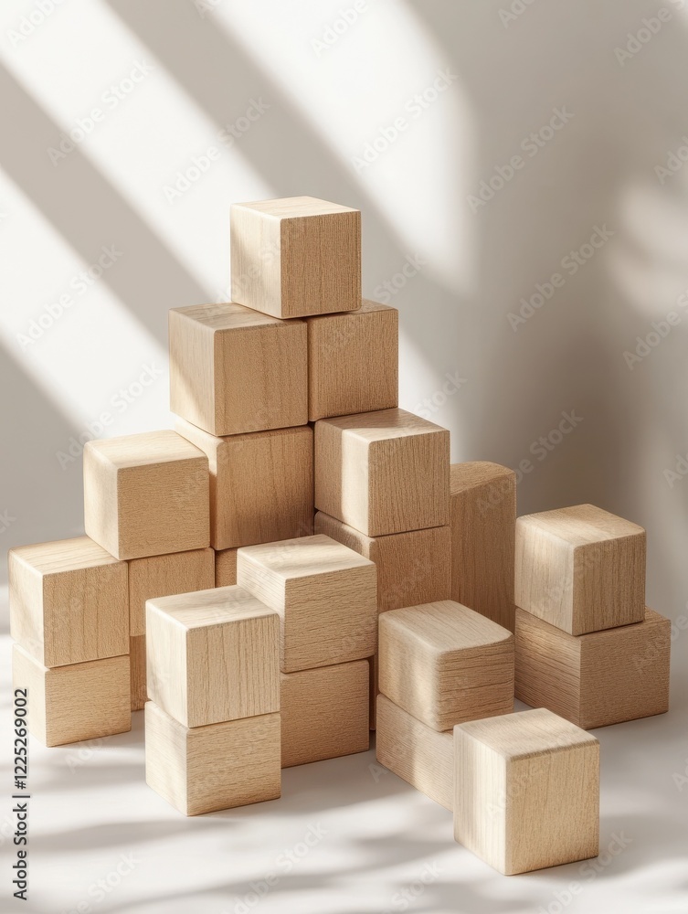 Fototapeta premium Project Management Concept Blocks