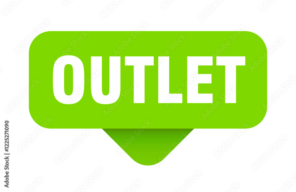 outlet sticker. outlet sign on transparent background outlet sticker. outlet sign on transparent background