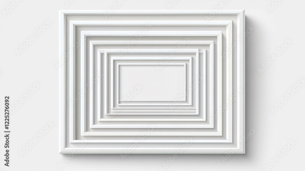 Elegant White Wooden Picture Frame for Wide Angle Photography Elegant White Wooden Picture Frame for Wide Angle Photography