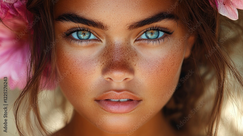Captivating Gaze: A Portrait of Beauty Captivating Gaze: A Portrait of Beauty