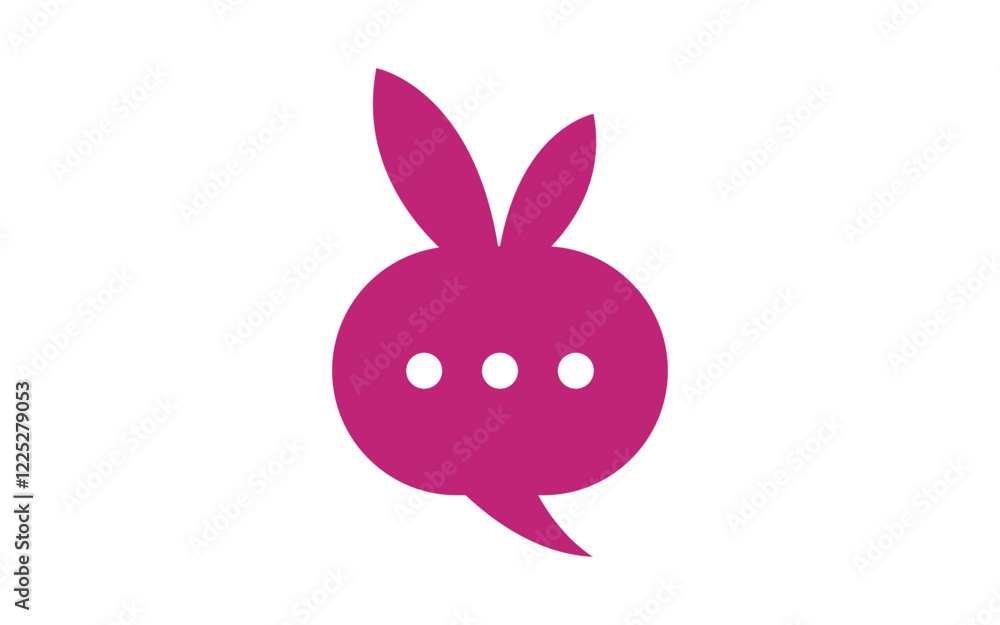 Cute Rabbit template Logo icon illustration design Cute Rabbit template Logo icon illustration design