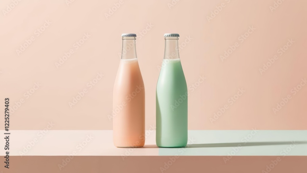 A sleek blue and pink water bottle with a smooth, eco-friendly surface. Features space for a logo and text. Clean, minimal background, perfect for branding and artwork. A sleek blue and pink water bottle with a smooth, eco-friendly surface. Features space for a logo and text. Clean, minimal background, perfect for branding and artwork.