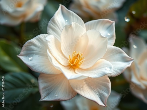 Whimsical Gardenia Blooms with fairy dust sparkle