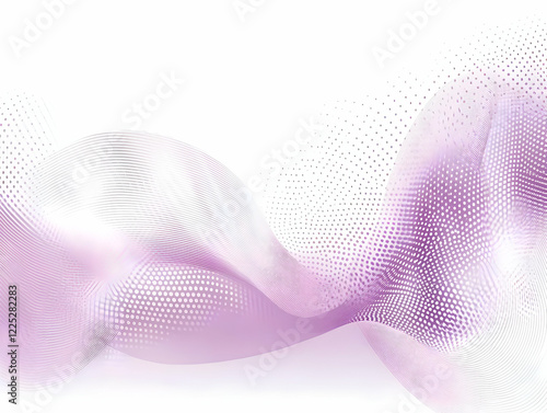 Abstract Purple Wave Background Illustration