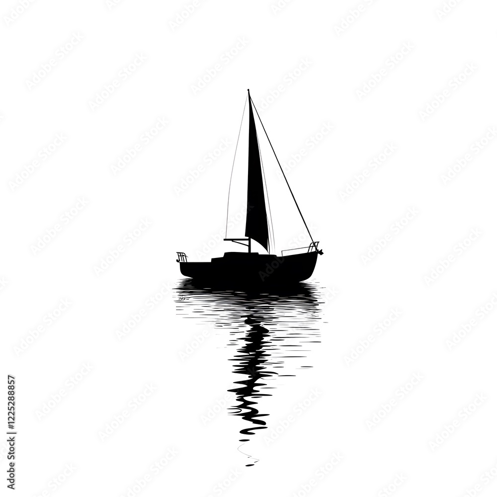 Fototapeta premium yacht in the sea