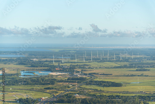 Wind farm in the city of Osório in the state of Rio Grande do Sul, Brazil