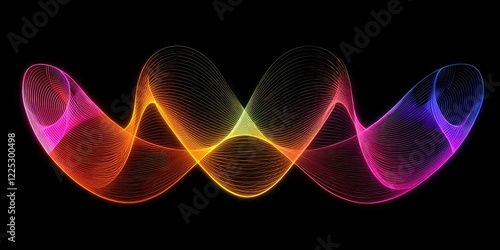 A graph with sine and cosine waves drawn in vibrant colors.