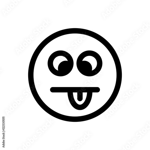 Emoticon with a smirking expression, conveying teasing or mocking attitude.