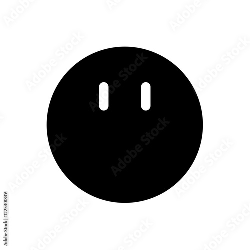 simple Emoticon with a thoughtful expression, showing understanding or acknowledgment.