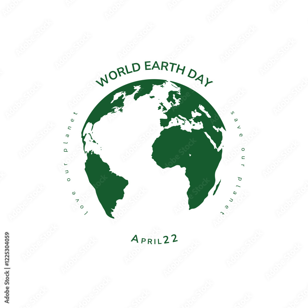Fototapeta premium design on the theme of World Earth Day