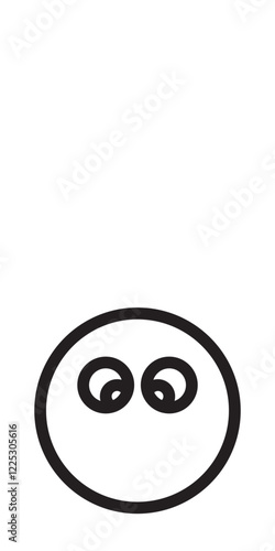 Solid emoticon with a flat, expressionless face, conveying indifference or neutrality.