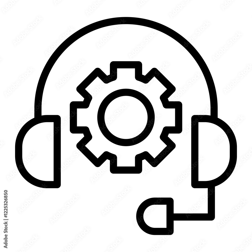Obraz premium technical support vector icon