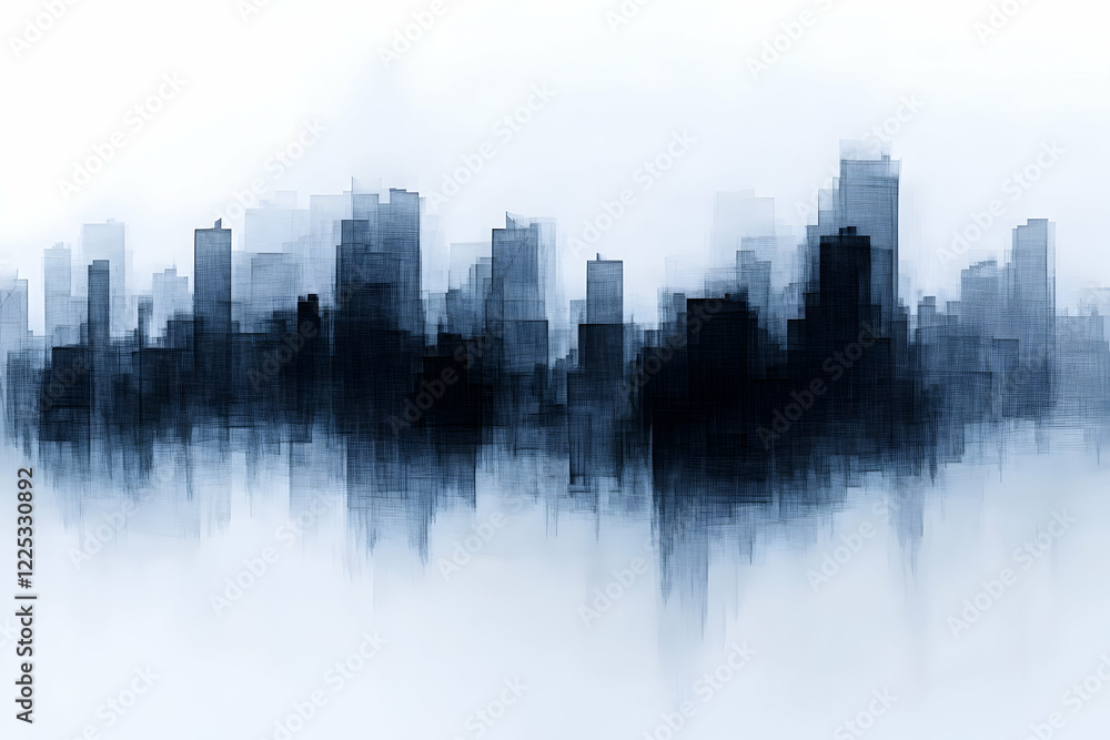 Fototapeta premium Abstract Cityscape Illustration