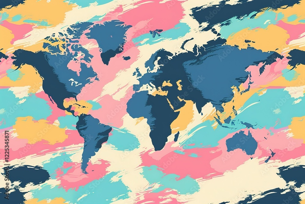 Fototapeta premium world map modern conceptual background with dynamic effect. elegant design for design.