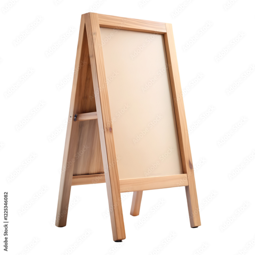 outdoor wooden menu advertising stand on white outdoor wooden menu advertising stand on white