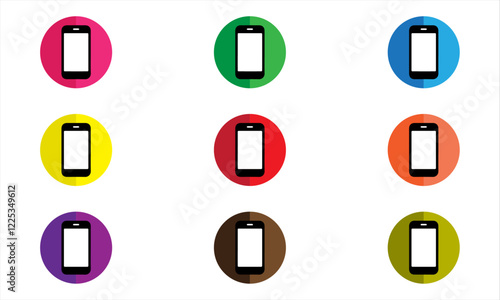 Phone Icon Set, Phone Interface Icons, Smartphone Icons, Flat Style Phone Icon, Call Icon, Contact Icon, Vector Phone Icon, Phone App Icon, Calling App Icon, Phone UI Icon Set