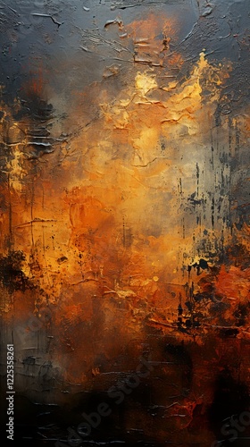 Dust and scratches design. Aged photo editor layer. Black grunge abstract background HD 8K wallpaper Photographic Image