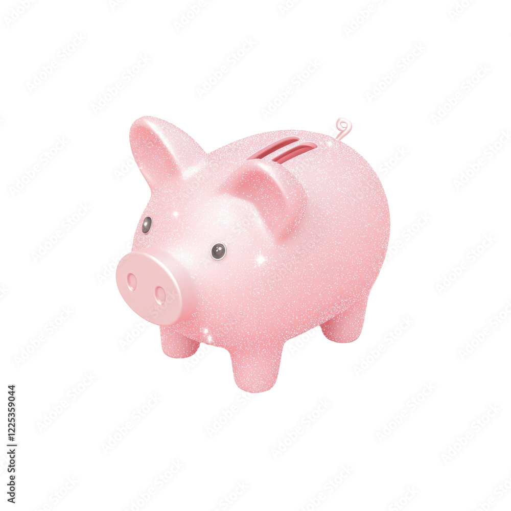 Obraz premium Cute Pink Piggy Bank for Saving Money and Budgeting Ideas