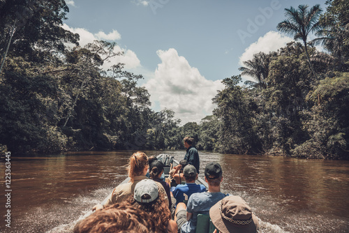 people on the Amazon river