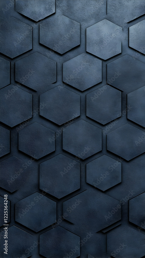 Dark Hexagon 3D Background Dark Hexagon 3D Background