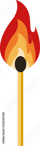 wooden match sticks fire