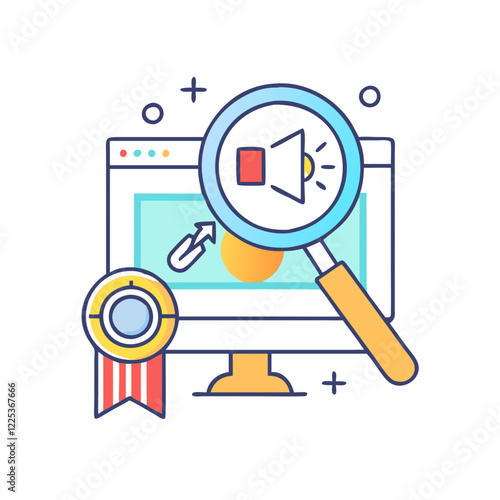 search engine marketing sem icon, search engine marketing sem vector illustration-simple illustration of search engine marketing sem, perfect for search engine marketing sem logos and icons