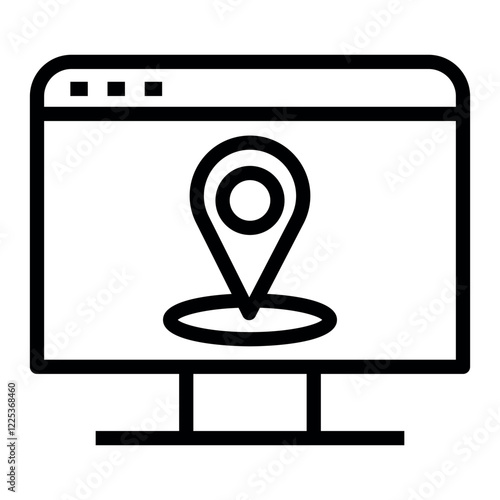 site navigation vector icon
 