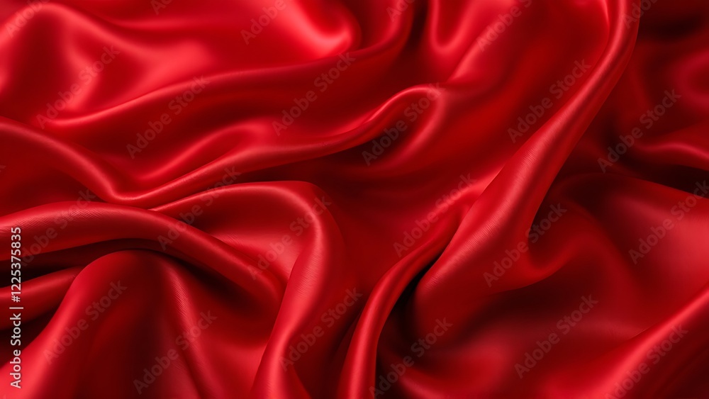 Abstract red fabric with soft wave texture background Abstract red fabric with soft wave texture background