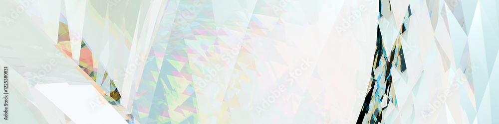 Naklejka premium Peaceful dispersed glass geometric graphic abstract background