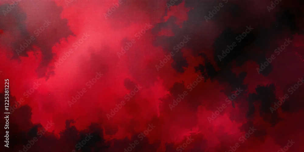 A dramatic abstract tie-dye texture in deep red and black A dramatic abstract tie-dye texture in deep red and black
