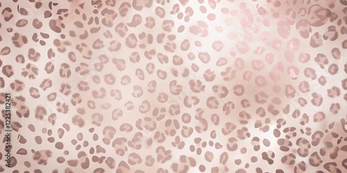 Elegant Rose Gold Leopard Print Texture Background for Design Projects