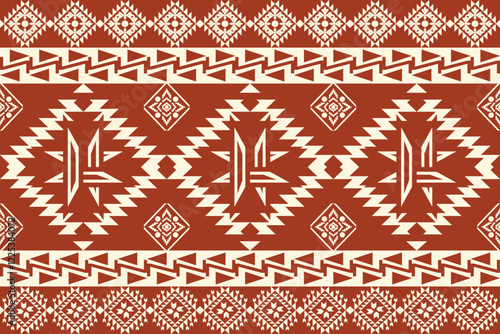 Native American textiles are known for their intricate tribal patterns and geometric designs, often featuring vibrant colors and earth tones. Traditional weaving techniques