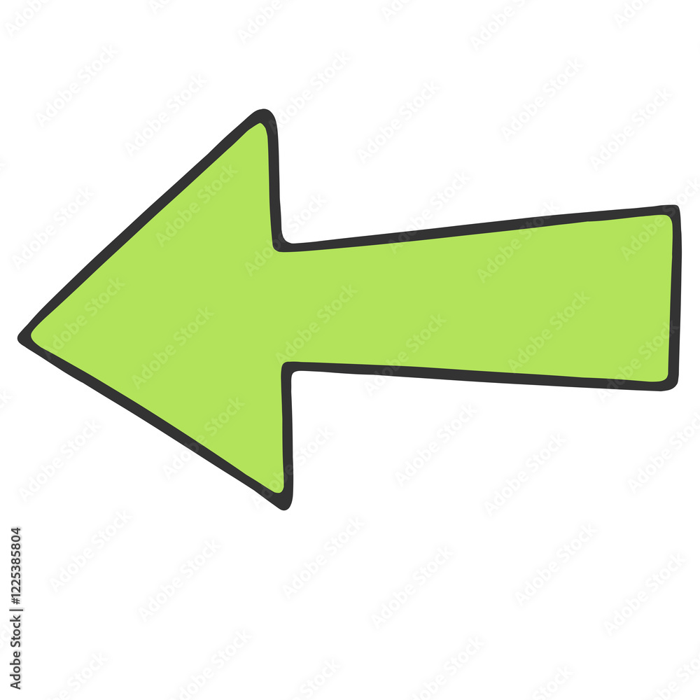 hand drawn light green arrow hand drawn light green arrow