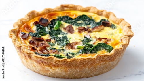 Savory Spinach and Bacon Quiche photo