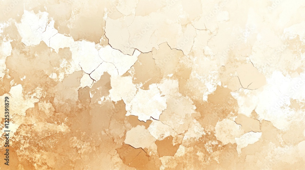 Beige Wall Showing Extensive Cracking and Flaking Paint Beige Wall Showing Extensive Cracking and Flaking Paint