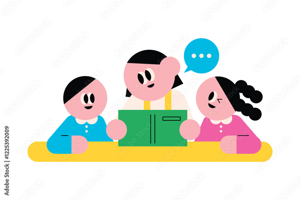 Kindergarten education. A student who actively participates in class. Kindergarten education. A student who actively participates in class.