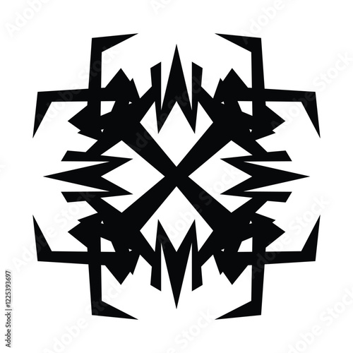 Geometric Black and White Pattern