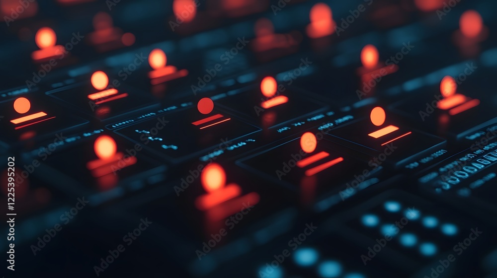 Glowing Progress Indicators in Dynamic 3D Workflow Pipeline Glowing Progress Indicators in Dynamic 3D Workflow Pipeline