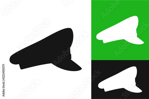 Police hat icon. Vector image