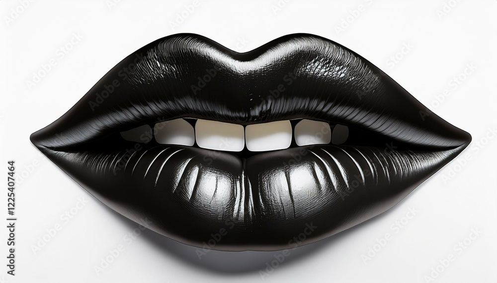 schwarze Lippen schwarze Lippen