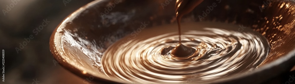 A potter spins a wheel, creating a perfectly symmetrical bowl. A potter spins a wheel, creating a perfectly symmetrical bowl.