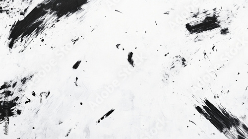 A white background with faint, irregular black brushstroke patterns scattered sparingly. photo