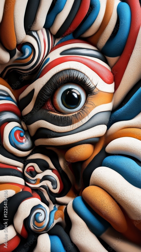 Psychedelic Graffiti Art. optical illusion Psychedelic Graffiti Art. optical illusion