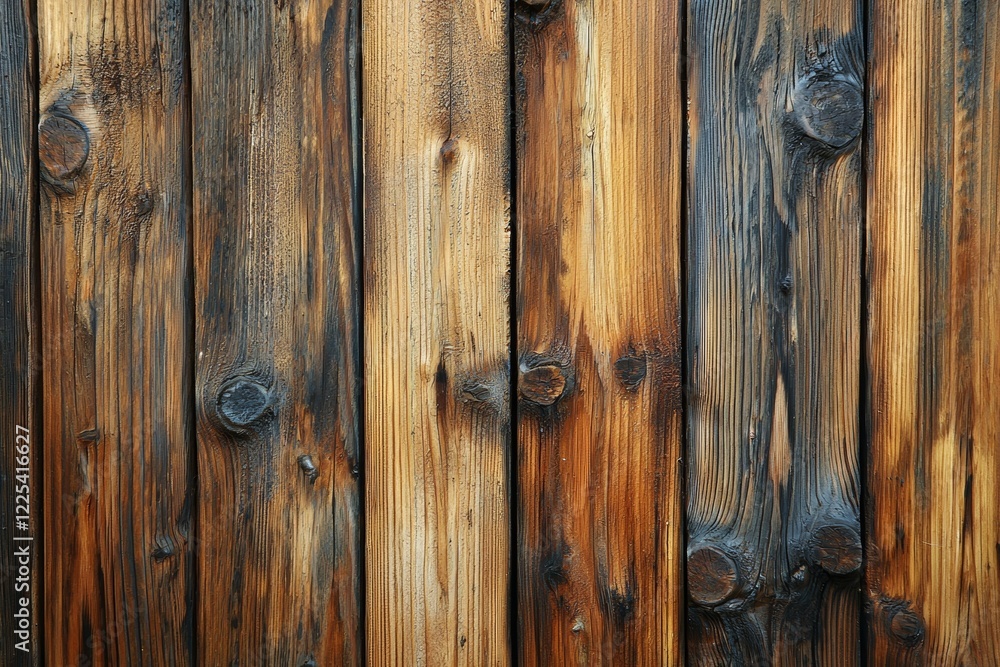 Close up of weathered dark stained wooden planks Natural texture and variations in color Close up of weathered dark stained wooden planks Natural texture and variations in color