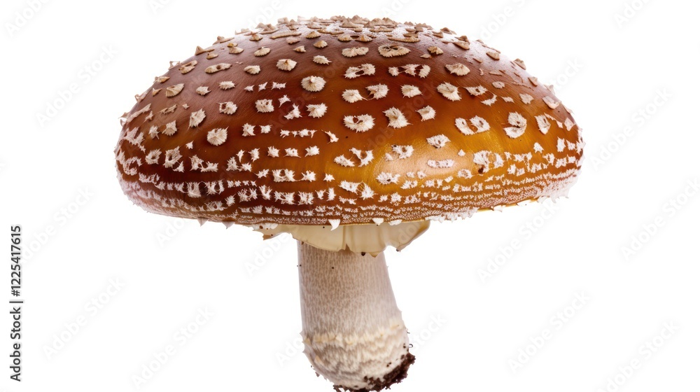 Close-up of a Single Fly Agaric Mushroom Close-up of a Single Fly Agaric Mushroom